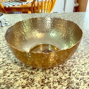 Hammered copper bowl